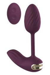 Виброяйцо гибкое с пультом управления Dream Toys Essentials, фиолетовый