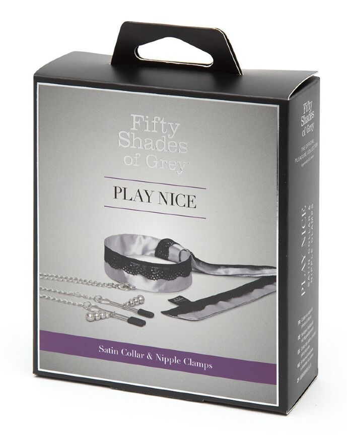Ошейник с зажимами на соски Fifty Shades of Grey Play Nice