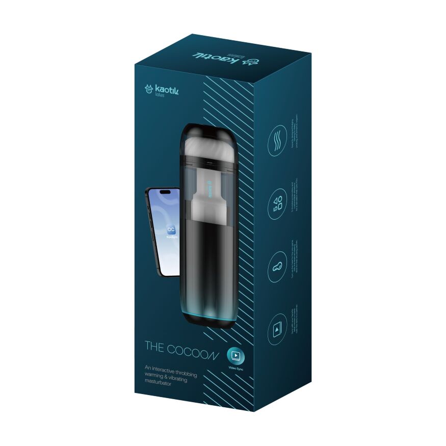 Смарт-мастурбатор Kaotik Labs The Cocoon, режим edging, пульсации, подогрев до 42 °C