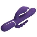 Вибромассажер с анальным и клиторальным стимулятором Pretty Love - Cammy Dark Purple Twinkled Tenderness, BW-500036-2