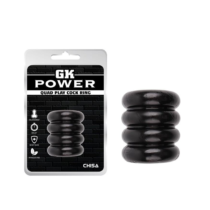 Эрекционное кольцо-ограничитель Chisa GK Power Quad play Cock Ring
