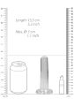 Фаллоимитатор прозрачный - Non Realistic Dildo with Suction Cup 5,3'/13,5 см