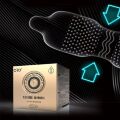 Латексные тонкие текстурированные презервативы с пролонгирующей смазкой OLO - PHYSICAL DELAY SLEEVE, 10 шт