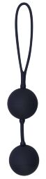 Вагинальные шарики со смещенным центром тяжести Black Velvets Balls Silicone