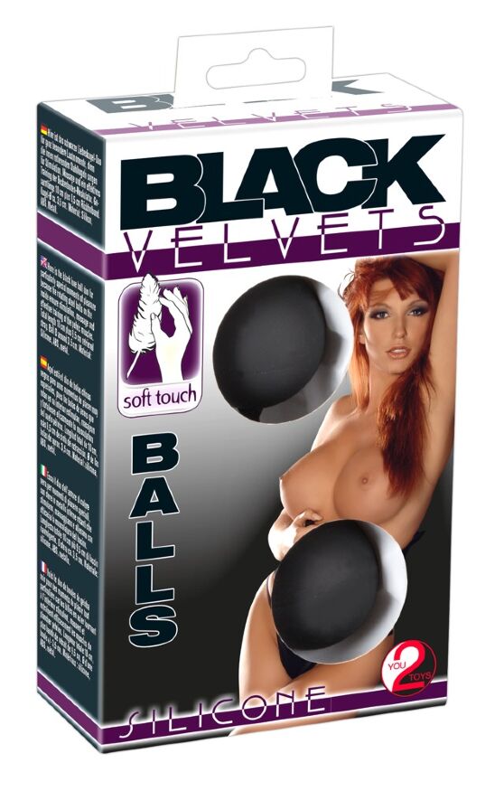 Вагінальні кульки зі зміщеним центром ваги Black Velvets Balls Silicone