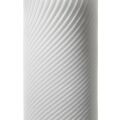 Мастурбатор хай-тек рельєфний Zen 3D Tenga, білий, 15 х 7 см