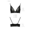 Эластичный топ с кружевом PS001 TOP black S - Passion