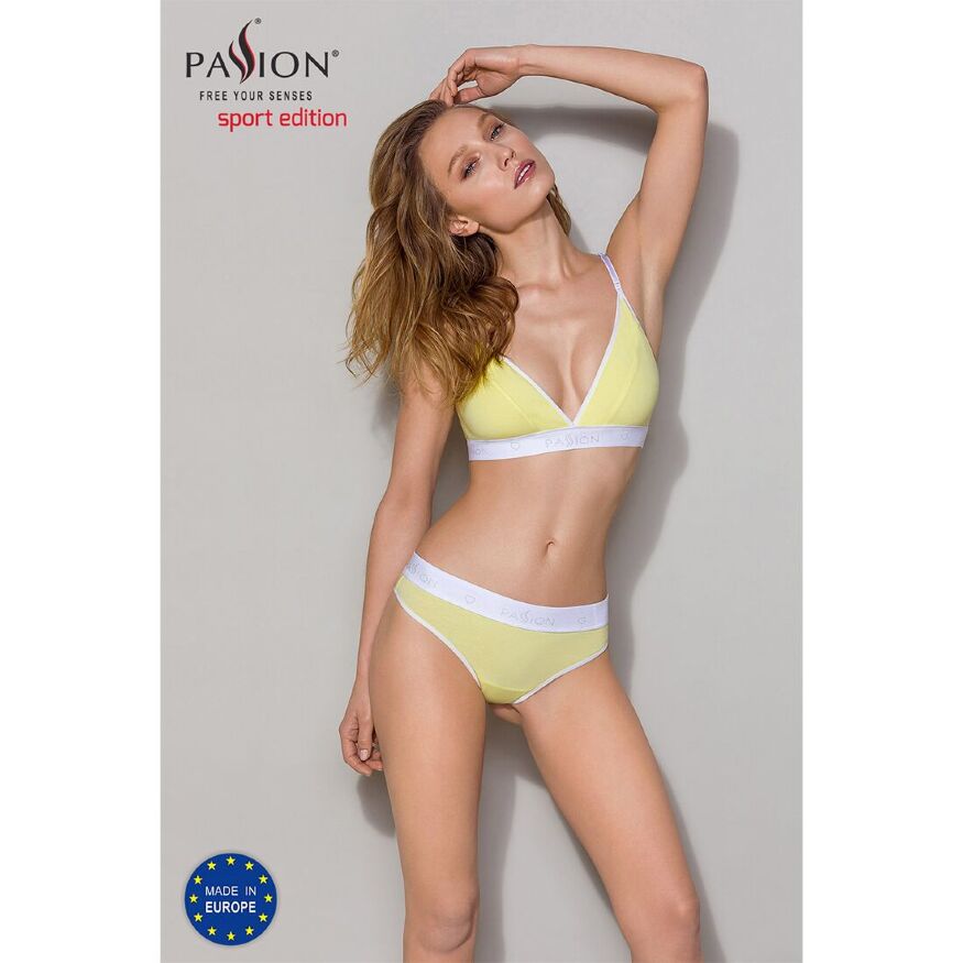 Спортивные трусики-стринги PS007 PANTIES yellow S - Passion