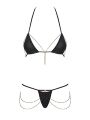 Комплект Obsessive Redella 2-pcs set black L/XL