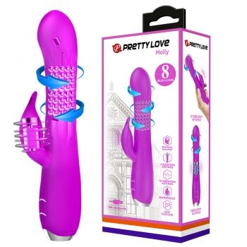 Многофункциональный вибратор фиолетового цвета Pretty Love Molly Vibrator Purple