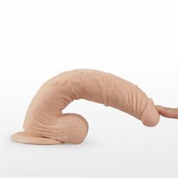 Реалистичный вибратор с мошонкой Real Extreme Vibrating Dildo 9.5"