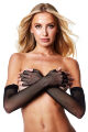 Длинные перчатки без пальцев BACI FINGERLESS FISHNET OPERA GLOVE