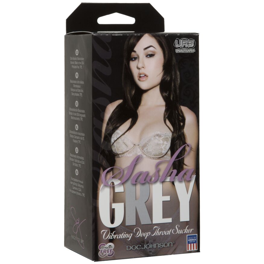 Вибромастурбатор Doc Johnson Sasha Grey - Ultraskyn Vibrating Deep Throat Sucker (мятая упаковка)