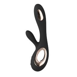 Вибратор-кролик с качающимся вагинальным кончиком LELO Soraya Wave Black