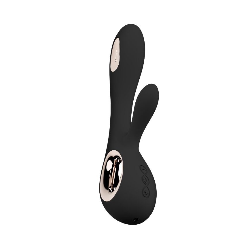 Вибратор-кролик с качающимся вагинальным кончиком LELO Soraya Wave Black