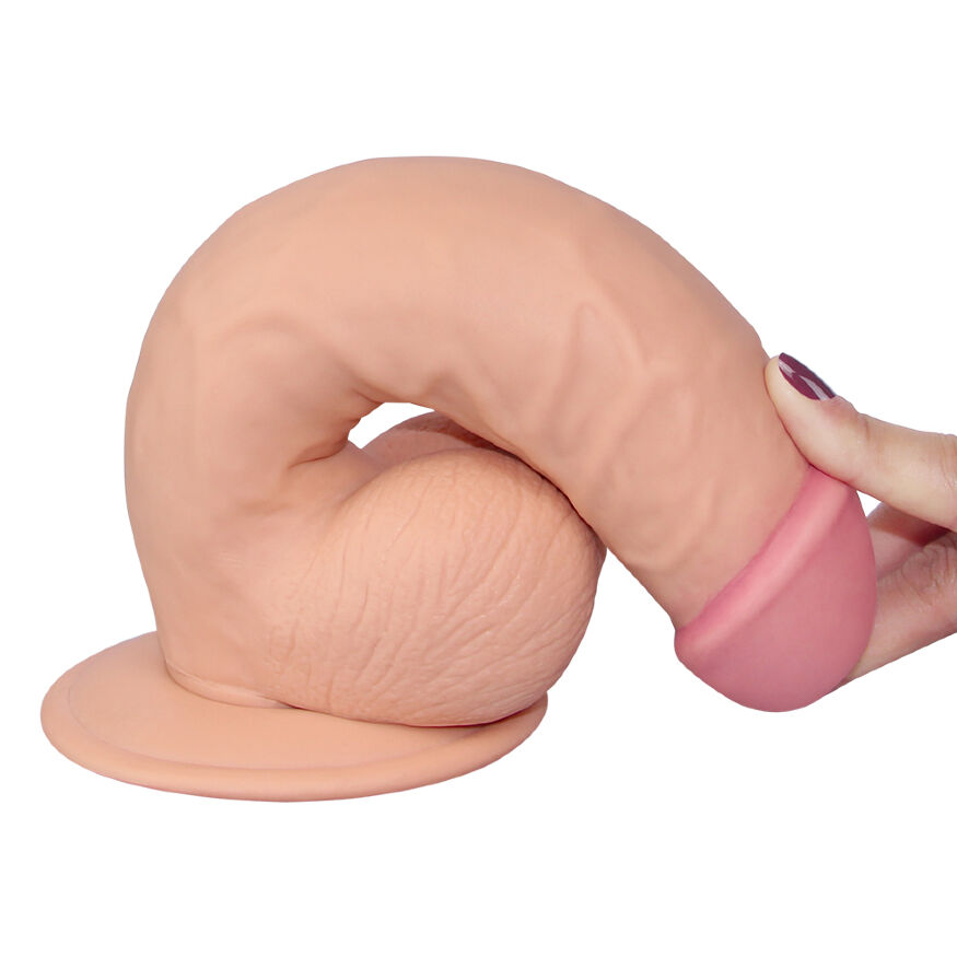 Неймовірно реалістичний фалоімітатор з щільною мошонкою - The Ultra Soft Dude 8.5"