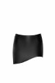 Юбка Noir Handmade F305 Legacy, XXL, black, мини, под латекс, асимметричный крой