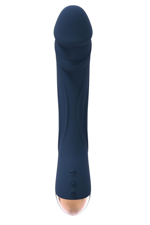 Вибромассажер с функцией нагрева Dream Toys Goddess Collection Boreas синий