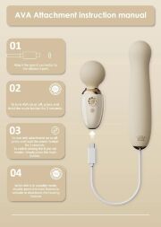 Пульсатор Zalo – AVA Attachment Ivory White для смарт-вибромассажера Zalo – AVA