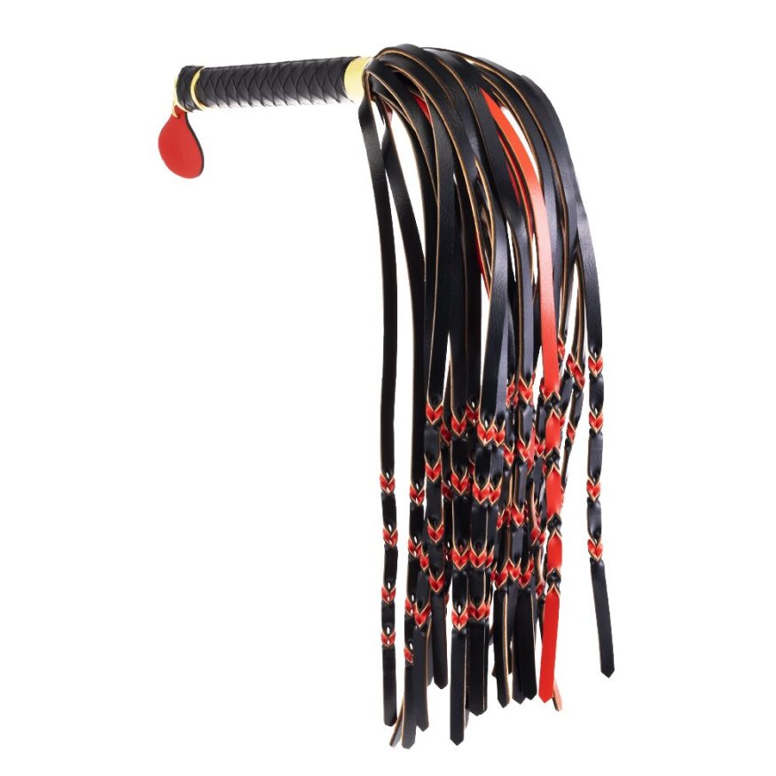 Флоггер LOCKINK SEVANDA Red &amp; Black Braided Tail Flogger
