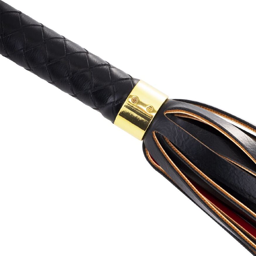 Флоггер LOCKINK SEVANDA Red &amp; Black Braided Tail Flogger