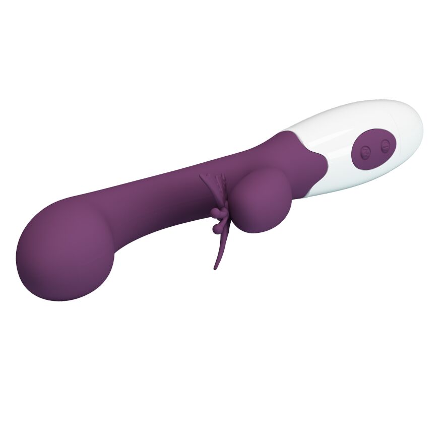 Вибратор серии Pretty Love - BUTTERFLY KISS purple, BI-014927-A2