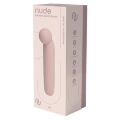 Точечный вибратор NUDE LIV в тревел-формате, розово-бежевый