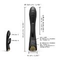 Вибратор-кролик с подогревом Dorcel FLEXI RABBIT BLACK, гибкий ствол