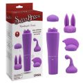 Вибро стимулятор + 4 насадки Chisa Sweet Purple