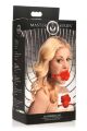 Силіконовий кляп з трояндою Master Series: Blossom Silicone Rose Gag  -  Red