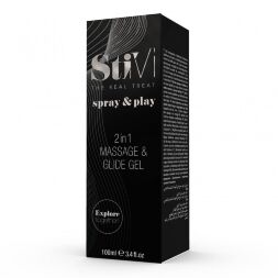 Лубрикант и массажный гель HOT StiVi Spray&Play 2в1, 100 мл
