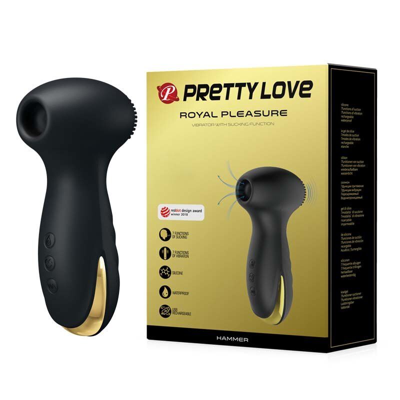 Вакуумный вибростимулятор клитора Baile PrettyLove "Hammer Royal Plesure" BI-014623