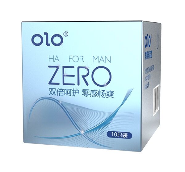 Латексные тонкие презервативы с ароматом ванили OLO - HA FOR MAN ZERO, 10 шт