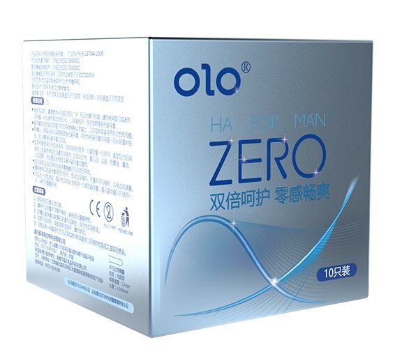 Латексные тонкие презервативы с ароматом ванили OLO - HA FOR MAN ZERO, 10 шт