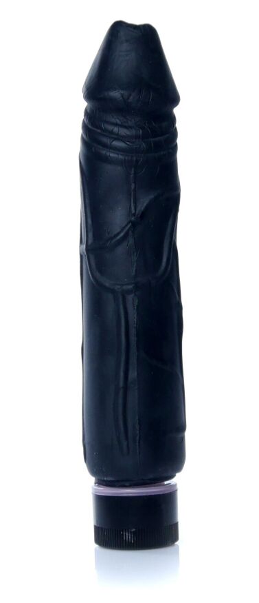 Вибратор Boss Series - Real Skin Black, ( длина 22 см, диаметр 4 см ) BS6700072
