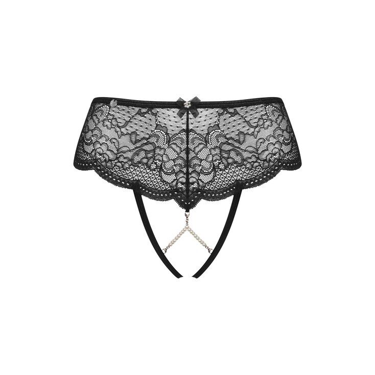 Трусики Obsessive-Pearlove figi czarne XS/S
