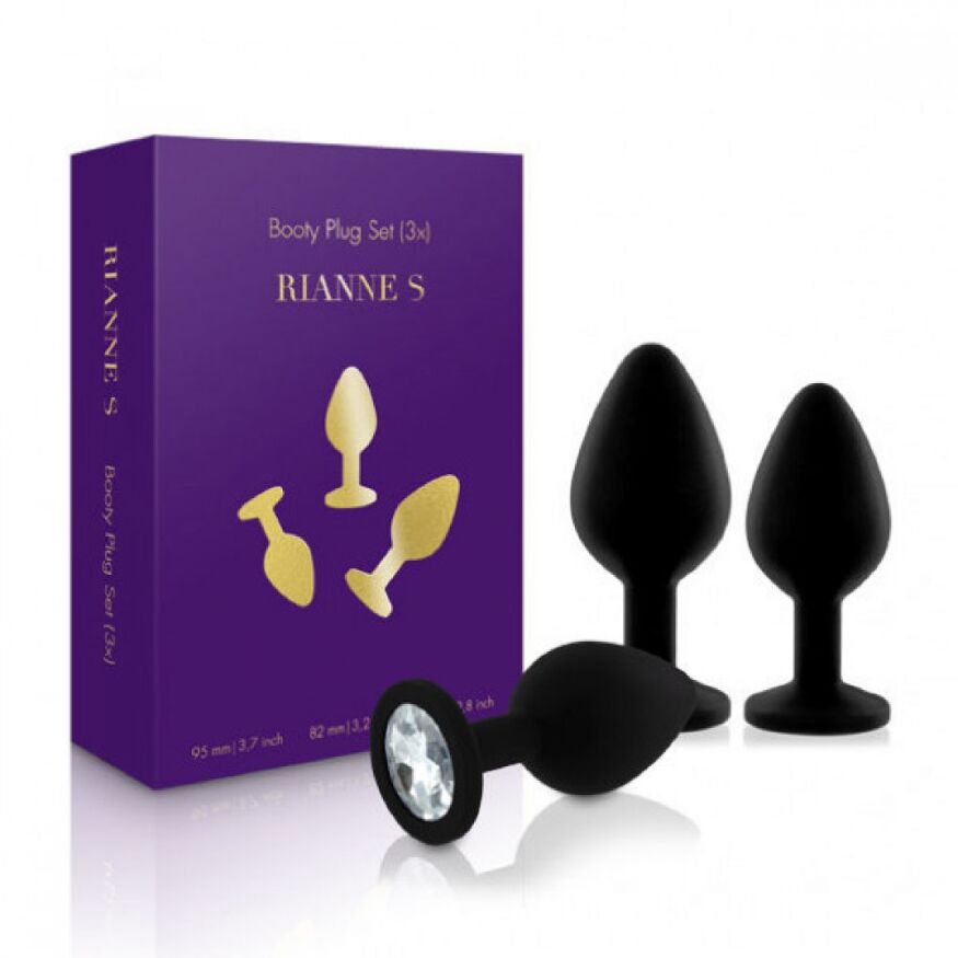 Набор анальных пробок Rianne S Booty Plug Black