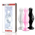 Анальна пробка - Glass Romance 4.5" Black