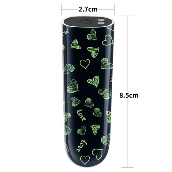 Вібропуля - Rechargeable Glow-in-the-dark Heart Massager