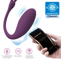 Розкішне віброяйце зі смарт управлінням - Pretty Love Catalina Stimulator Dark Purple (App)