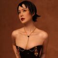 Зажимы для сосков UPKO Pulling Chain Nipple Clamps с цепочкой-ожерельем, золотистые