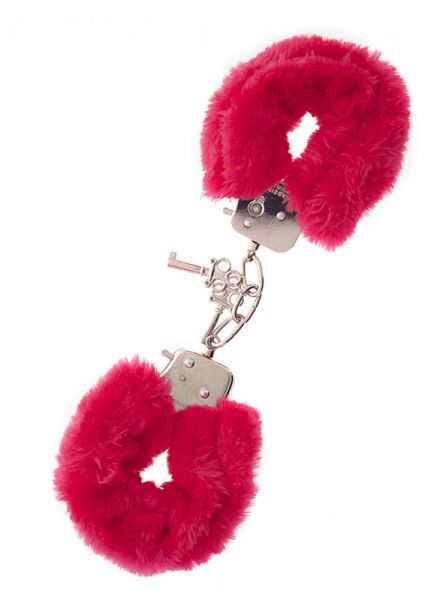 Наручники,Metal Handcuff with Plush, RED