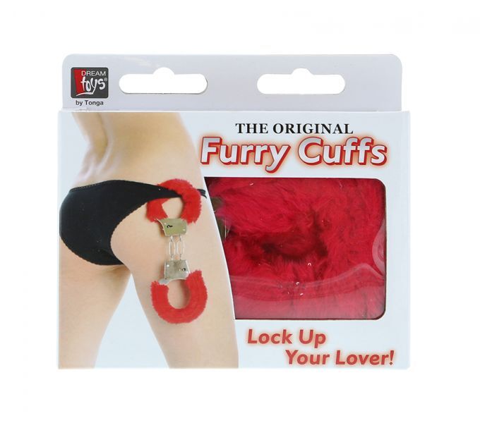 Наручники,Metal Handcuff with Plush, RED