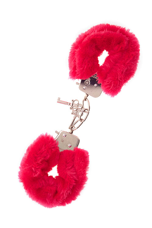 Наручники,Metal Handcuff with Plush, RED