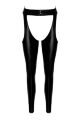 Леггинсы Noir Handmade F323 Rebel, XL, black, под латекс, с открытыми бедрами и ягодицами