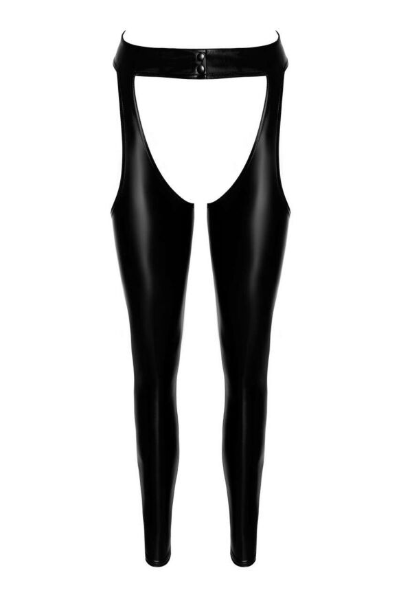 Леггинсы Noir Handmade F323 Rebel, XL, black, под латекс, с открытыми бедрами и ягодицами