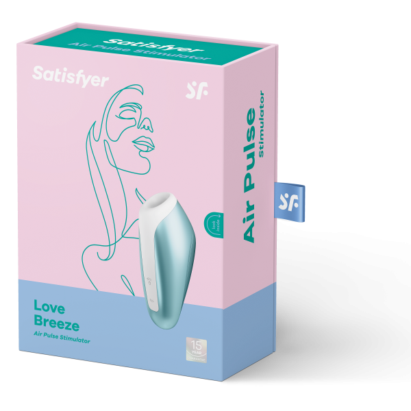 Вакуумный клиторальный стимулятор SATISFYER LOVE BREEZE BLUE