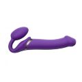 Безремневой страпон с вибрацией Strap-On-Me Vibrating Violet L 16х4,2 см