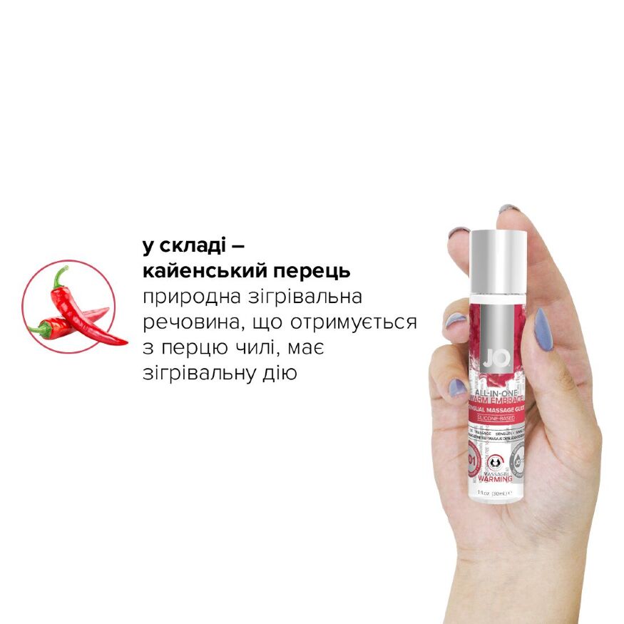 Разогревающий массажный гель и смазка 2-в-1 System JO All-in-one Massage Glide - WARMING (30 мл)