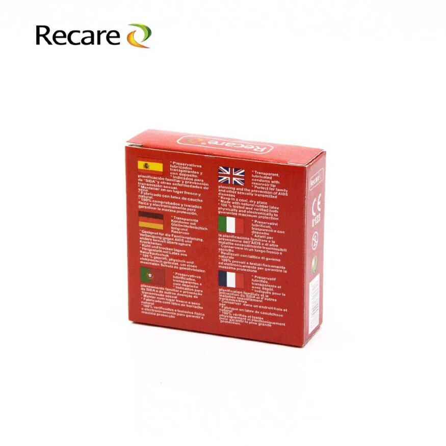 Презервативи Recare Cola Dotted&amp;Ribbed Condoms 3 шт, з пухирцями та ребрами, аромат: Кола